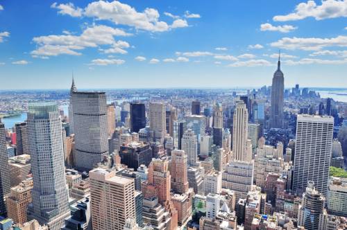 high angle photo of New York City